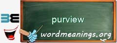 WordMeaning blackboard for purview